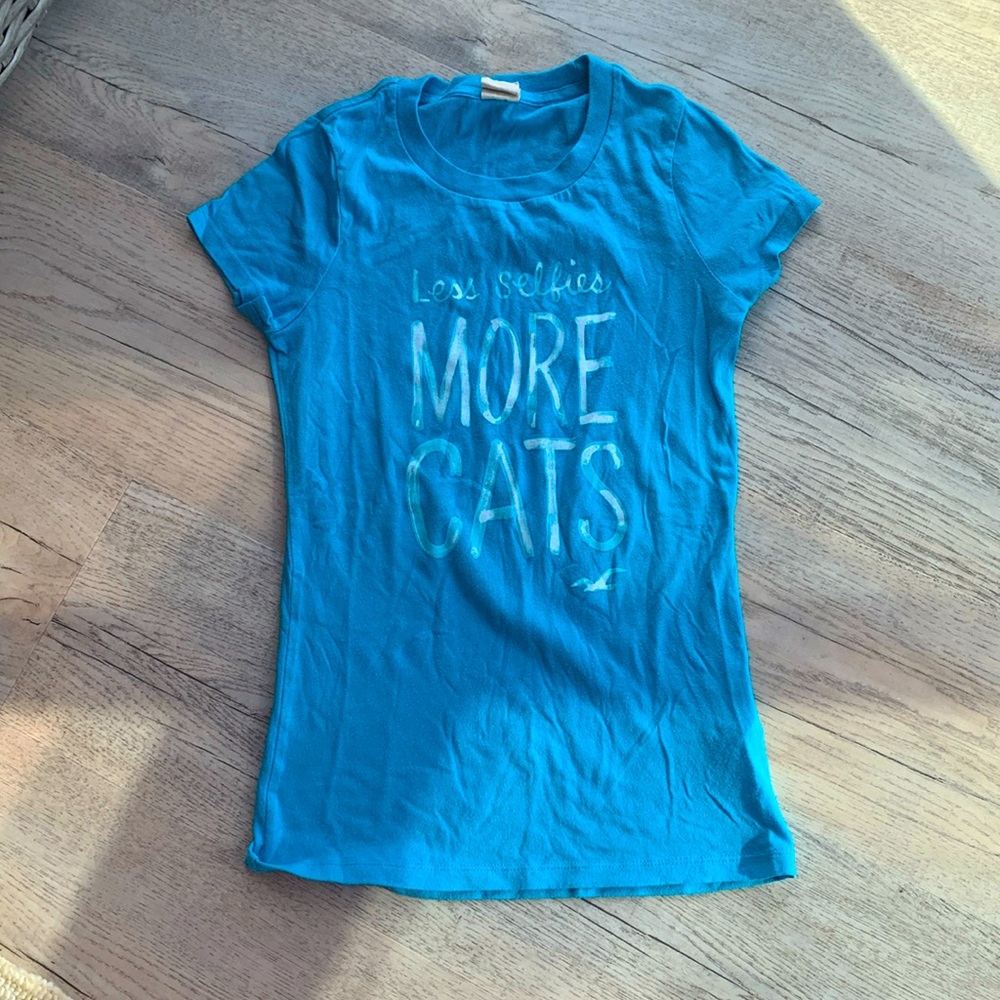 Cut cat lover Tshirt by Hollister size S